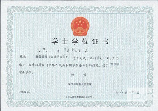 福建成人高考畢業證書及學位證書具體情況