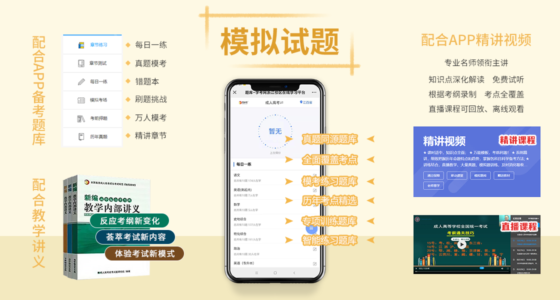 福建成人高考復(fù)習(xí)資料：模擬試題