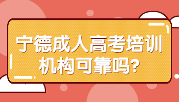 寧德成人高考培訓